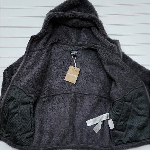 NWT Patagonia Kids Los Gatos Fleece Hoody Jacket: Forge Grey - Picture 4 of 8